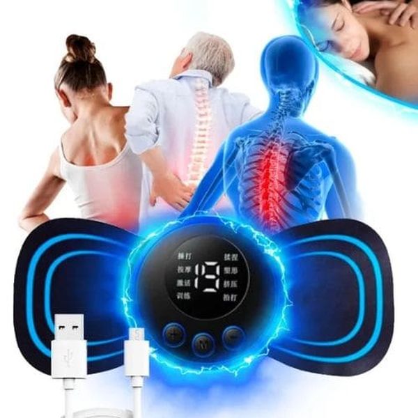 Mini Massageador EMS para Pescoço com Estimulação Elétrica